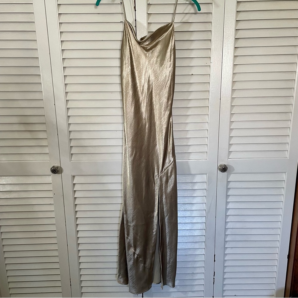 Cooper St. X Revolve Sahara Gold Slip Dress